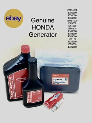 Genuine Honda Generator Maintenance TUNE UP KIT GX240 - GX390 Filter Spark Plug - Image 1 of 4
