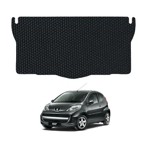Cubierta alfombrilla protectora de goma a medida para maletero coche peugeot 107 2005-2014 - Imagen 1 de 8