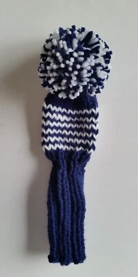 EROSGIFTS.ORG CUSTOM 7-wood Hand Knit Golf Club cover, 12-inch, Any Color, With/Without Pom