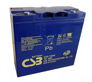 PC680 Hitachi CSB EVH 12240 AGM Akku 12V 24Ah wie Odyssey PC680 Genesis 12EP16 - Bild 1 von 1