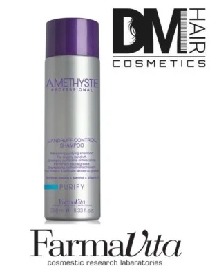FARMAVITA AMETHYSTE Purify Dandruff Control Shampoo 250ml X FORFORA PURIFICANTE