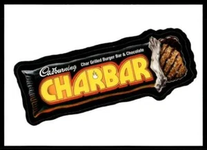 Brand Busters Wacky Packages Charbar Char 2020 chocolate a la parrilla casi nuevo+ - Imagen 1 de 2