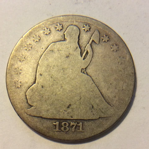 1871-S LIBERTY SEATED HALF DOLLAR  B-149 Cover