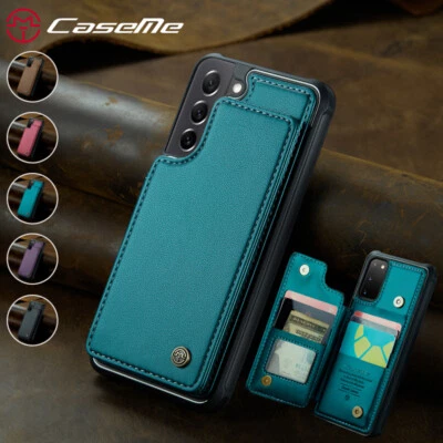 For Samsung S21+ S20+ FE Ultra Slim Leather Case Magnetic Flip Card Holder Cover - Image 1 of 4