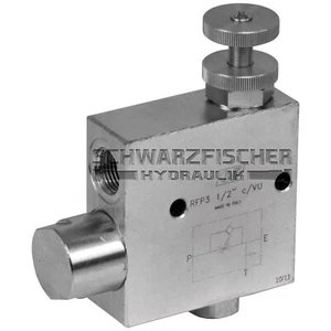 Válvula de control de corriente hidráulica de 3 vías remolque de cantidad con válvula de retención de elusión RFP3 - Imagen 1 de 4