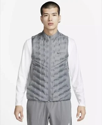 Nike Therma-FIT ADV Repel Down Running Vest Gray Men's Size XL FB7542-084 - Image 1 of 4