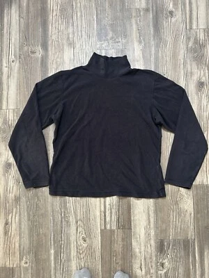 Camisa Columbia para mujer L negra polar capa base manga larga top cuello falso cálida Foto 1 de 4