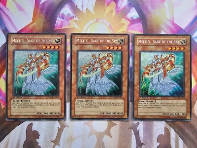 3x Yugioh STON-EN062 Meltiel Sage of the Sky Secret Rare 1st Ed LP Light Play x3 - Image 1 of 4