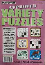Penny Press Approved Variety Puzzles Magazine June 2024  50 Crosswords