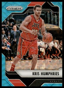 2016-17 Panini Prizm Prizms Teal Wave #76 Kris Humphries /25
