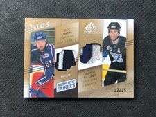 2008-09 SP GAME USED NASH/ST. LOUIS AUTHENTIC FABRICS DUOS DUAL PATCH #ed 12/25