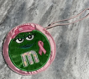 M&Ms Breast Cancer Awareness Beaded Sequin Purse Komen Cure Pink Ribbon 2007 - Picture 1 of 8