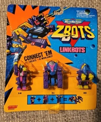 Vintage 1994 Galoob Micro Machines Z-Bots Zbots Linkbots R-Morjawz Sealed HTF! - Image 1 of 4