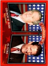 2008 Topps Historical Campaign Match-Ups #HCM-2000 George Bush VS Al Gore
