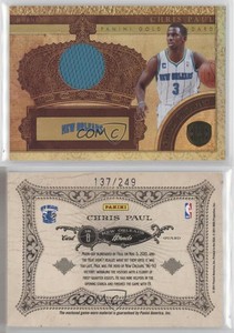 2010-11 Panini Gold Standard Gold Crowns Memorabilia /249 Chris Paul #8