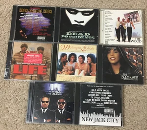 90s Black Movie Soundtracks 8 CD Lot New Jack City MIB Life Bodyguard Dead Pres - Picture 1 of 6