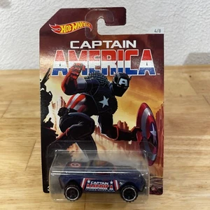 RD-08 2015 Mattel Hot Wheels Marvel Comics Captain America #4/8 H2 - Picture 1 of 5