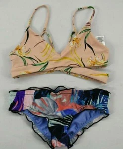 Wholesale Bulk Lot of 2 Girls Swimsuit Top & Bottom Mixed Patterns Stretch 8 - Picture 1 of 10