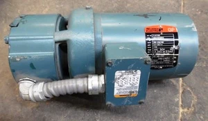 RELIANCE ELECTRIC MOTOR P14X7206, 1 HP, 1740 RPMS, W/ DODGE MOTOR BRAKE 031395 - Picture 1 of 10