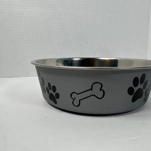 Loving Pets Bella Bowls Medium Blueberry Stainless Steel Dog Bowl Dishwasher ... - Picture 1 of 5