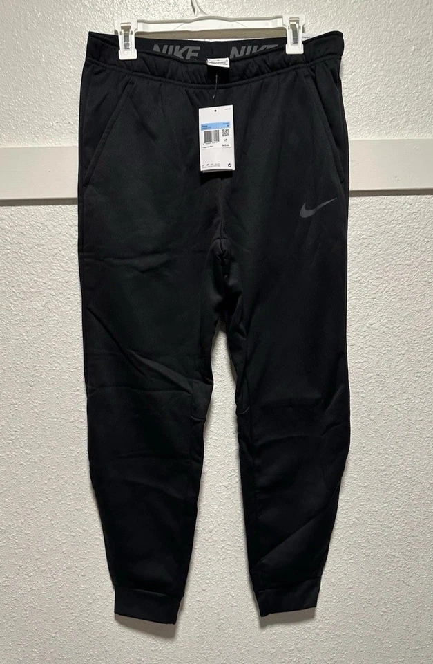 Nike Men's Black Therma Jogger Pants Activewear 10023 Size L
