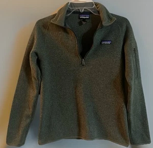 Patagonia Better Sweater Women’s Small 1/4 Zip Pullover Torrey Pine Green Fleece - Picture 1 of 14