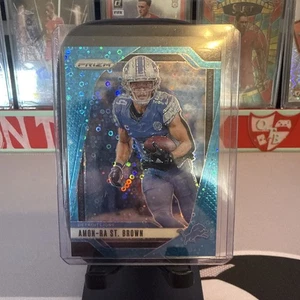 2024 Prizm NFL Amon-ra St Brown Blue Disco /99 - Picture 1 of 2
