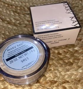 Mary Kay Mineral Powder Foundation Ivory 2 New in Box Discontinued 040985 .28oz - Picture 1 of 3