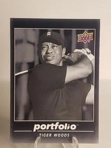 2024 Upper Deck Portfolio Tiger Woods Black & White Portraits - Bild 1 von 2