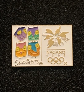 Four Snowlets Mascots 1998 Nagano Japan Winter Olympic Games Lapel Pin - LP1 - Picture 1 of 3
