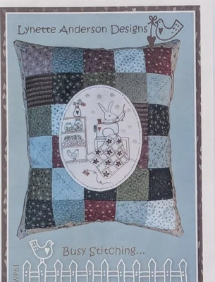 Lynette Anderson. Busy Stitching Pattern . quilt, stitchery applique  - Image 1 of 4