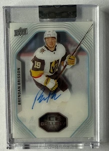 BRENDAN BRISSON 2024-25 Clear Cut AUTO ROOKIE Ice Gallery #IGA-BB UD RC Vegas !! - Picture 1 of 2