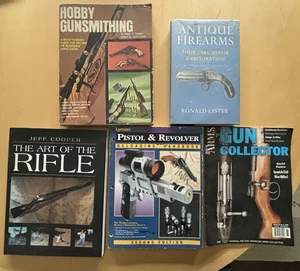Firearms Gunsmithing & Collecting Book Lot (5) Jeff Cooper, Lyman, Walker Lister - Picture 1 of 2