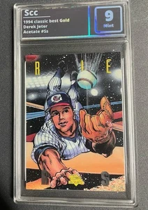 Derek Jeter 1994 CLASSIC BEST GOLD ACETATES GREENSBORO Graded Scc 9 - Bild 1 von 2