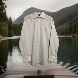 Camicia Elegante da Uomo PROPER CLOTH - Thomas Mason Twill Bianco Custom-Made - Foto 1 di 7