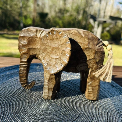 New Resin Elephant Figurine Lucky Charm Home Decor Collectible Gift - Image 1 of 4