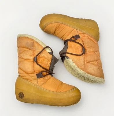 Vintage 70s Platform Boots Snow Chunky Italy Thermoshoe Sz EU 39+ U.S. 9 (READ) - Image 1 of 4