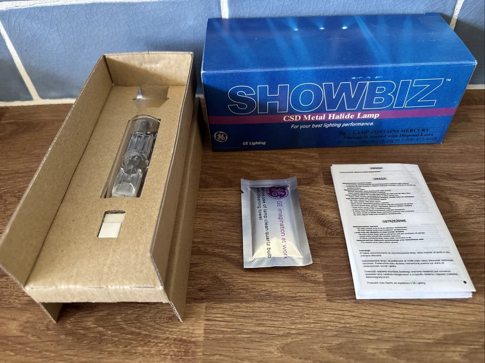 CSD 250/2 SE lamp 27817, GY9.5 Metal Halide Lamp Bulb, GE Showbiz Lighting (B1) - Image 1 of 4