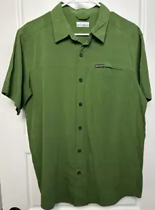 Columbia PFG Slack Tide Button Down Short Sleeve Fishing Camp Shirt Men's Medium - Picture 1 of 4