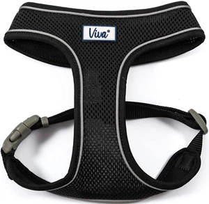 Mesh Dog Harness - Black. Small (34cm - 45cm). - Picture 1 of 6