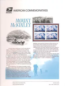 #624 80c Mount McKinley #C137 USPS pannello francobolli commemorativi - Foto 1 di 1