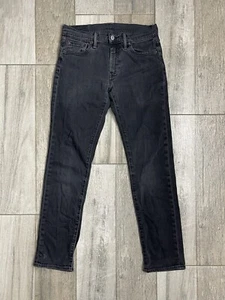 Levis 511 Slim Fit Stretch Jeans Mens Size 30X32 Low Rise Black Denim Fast Ship - Picture 1 of 12