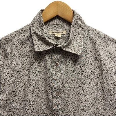 Camisa Floral John Varvatos Star EE. UU. Para Hombre Talla M Botón Frontal L/S Beige/Púrpura Usada en Excelente Condición Foto 1 de 4