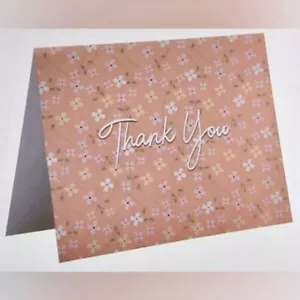 NWT Blank Floral Thank You Cards-96 Pack - Picture 1 of 6
