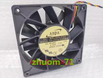 1PC ADDA AS12024HB389B00 12038 24V 2.1A 12CM 4-wire high air volume PWM fan - Image 1 of 3