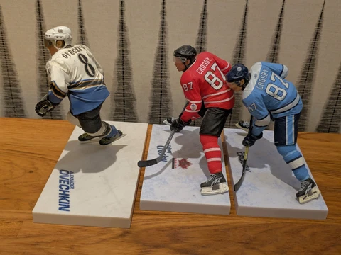 Set of 3 McFarlane Sidney Crosby Winter Classic and Alexander Ovechkin Figures Cover