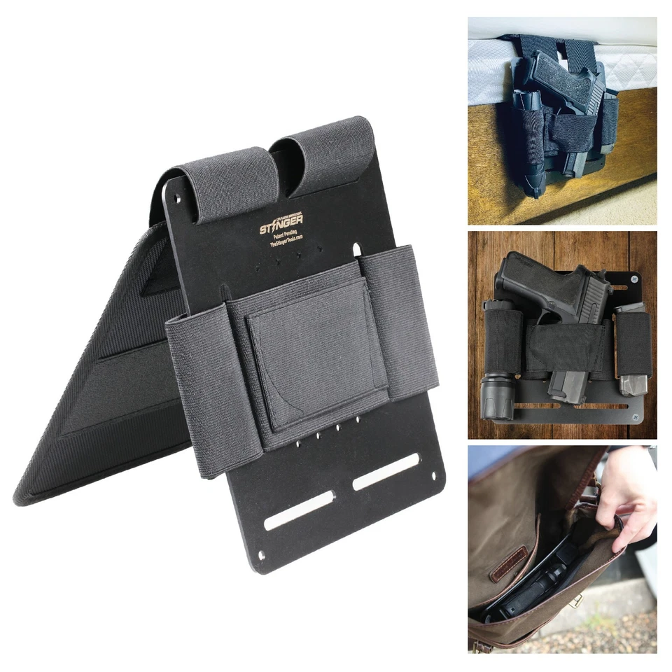 Tactical Bed Pistol Holster, Bedside Handgun Holster, Mattress Gun Holster - Image 1 of 4