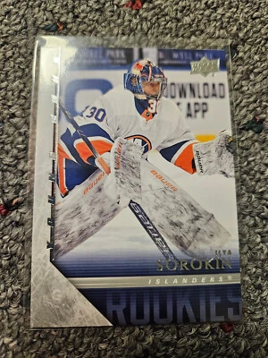 2020-21 Upper Deck Young Guns Tribute Retro #T-88 Ilya Sorokin Rookie Islanders - Image 1 of 2