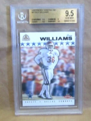 Roy Williams RC 2002 Pacific Adrenaline Rookie#81 BGS9.5!Cowboys S RC GOAT HOF - Image 1 of 3