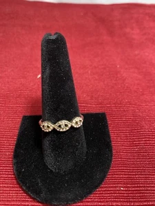 3 small ovals with faux diamonds  -Ring size 11 (Y) - Picture 1 of 1